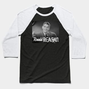 Ronald Reagan in Dark Victory Baseball T-Shirt